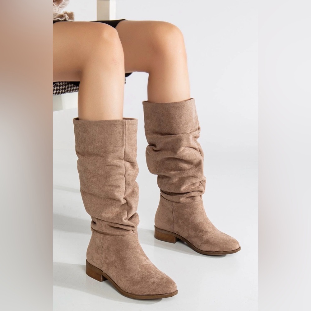 Steve Madden Taupe Over the Knee Boots